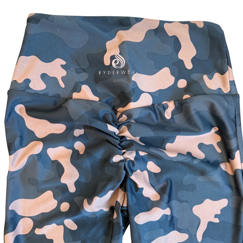 Ryderwear Camo Activewear Leggings High Waist Scrunch Bum Workout Pants S - Picture 3 of 13